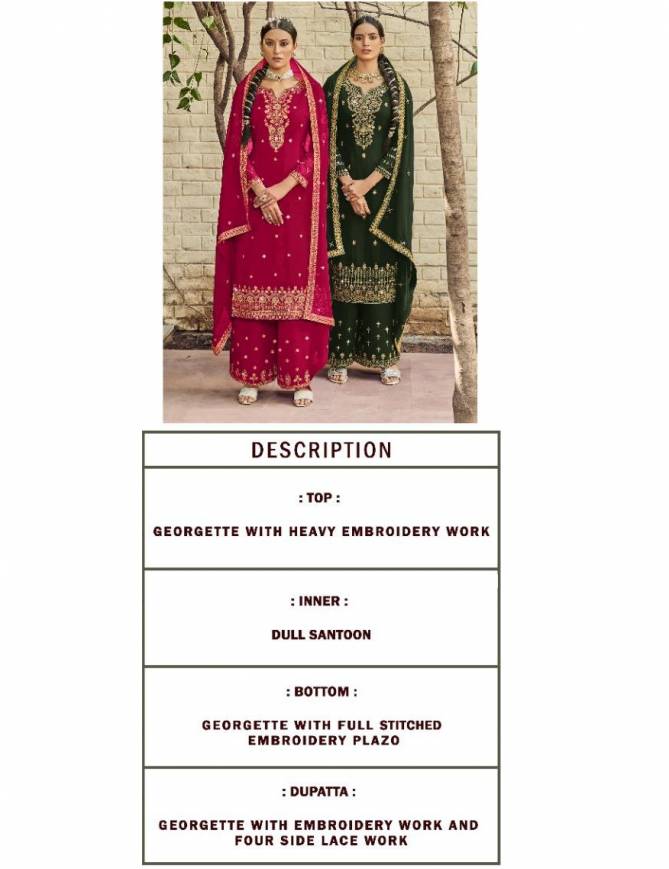 Radha Sakhi Heavy Wedding Wear Georgette Fancy Designer Salwar Suit Collection